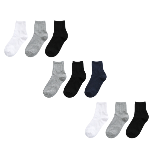 Kit Pares de Meia Cano Alto Conforto Diario Alta Qualidade em Oferta na Shopee