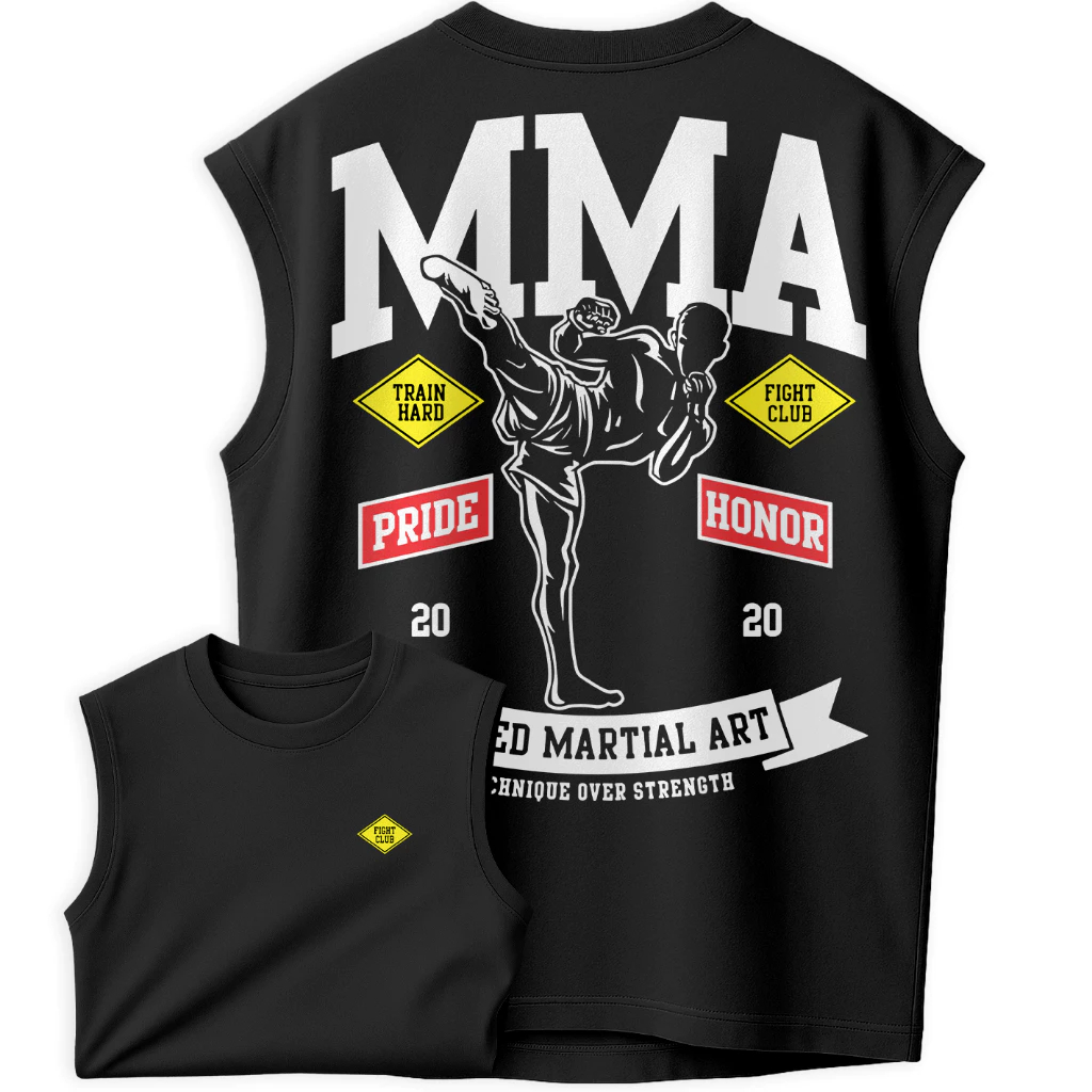 Regata Oversized Machão Camiseta Fight Club Artes Marciais MMA Luta Pride Honor