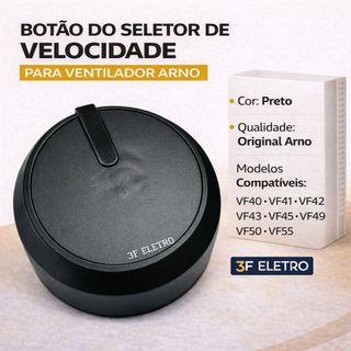 Botão do Interruptor Original Ventilador Arno Turbo Vf30 VF40 VF41 VF42 VF55