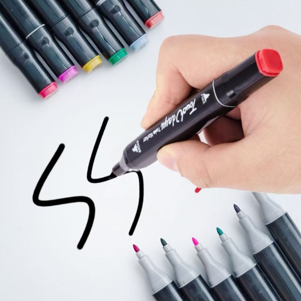 Canetas Marcadoras Marker Dupla Permanente Ponta Longa 20mm Para Madeira , Cerâmica E Construção em Oferta na Shopee