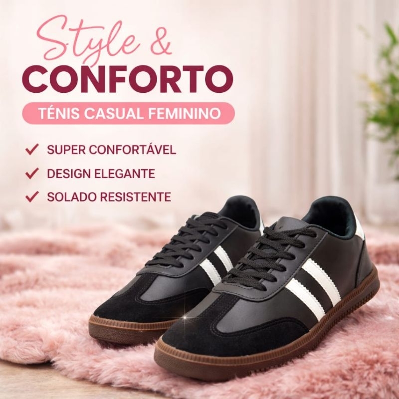 Tênis Feminino Leve Confortável Tendência da Moda Casual Urbana Modelo 2026 Envio Imediato