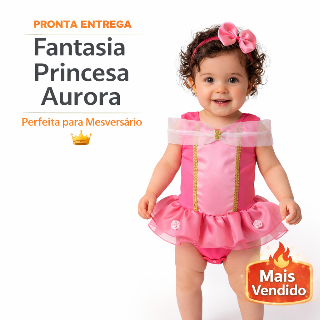 Vestido Bebê Princesa Mesversário Luxo Tule Rosa Festa Infantil Roupa Bebê Menina Aniversário em Oferta na Shopee