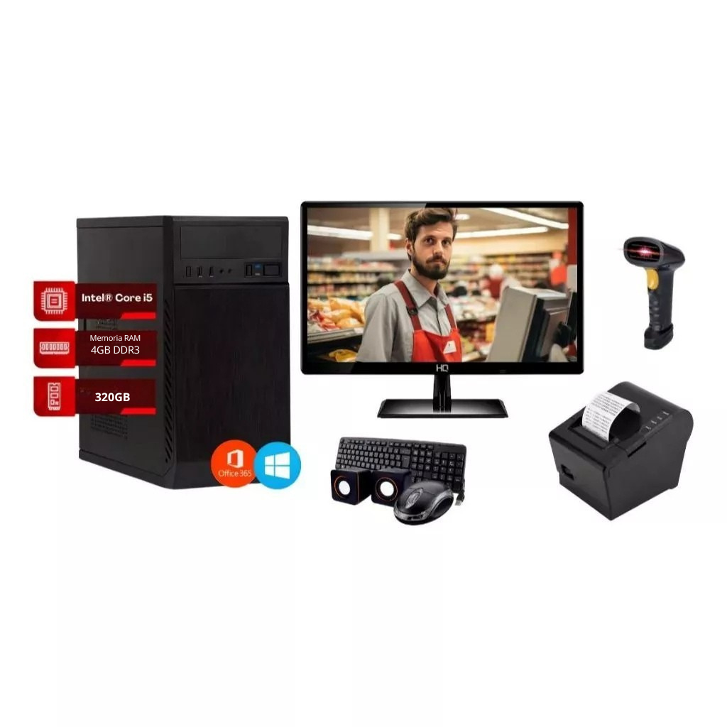 Kit Pdv Completo + Sistema (grátis) / Comércio Em Geral 4Gb