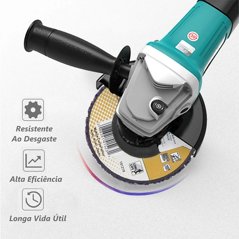 Kit 5 Discos de Limpeza Flap 115mm para Remover Tintas — foto 7
