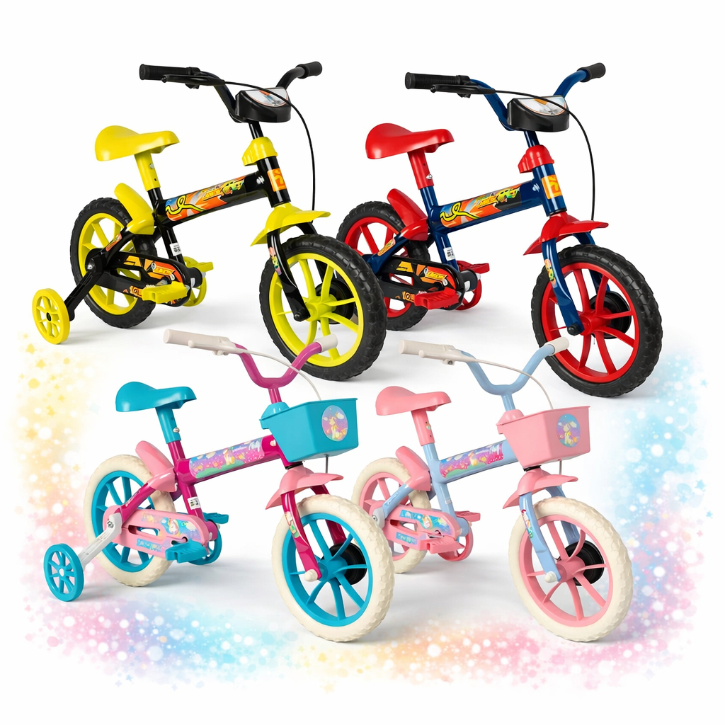 Bicicleta Infantil Aro 12 Menino Menina 3-5 Anos Verden em Oferta na Shopee