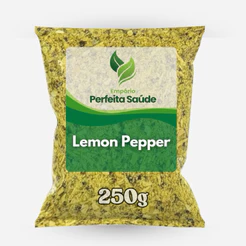Tempero Lemon Pepper Natural Sem Glúten 250g - Perfeita Saúde