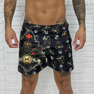 Samba Canção Pijama Time Vasco Gigante da Colina Short Bermuda Para Dormir Conforto Moda Masculina
