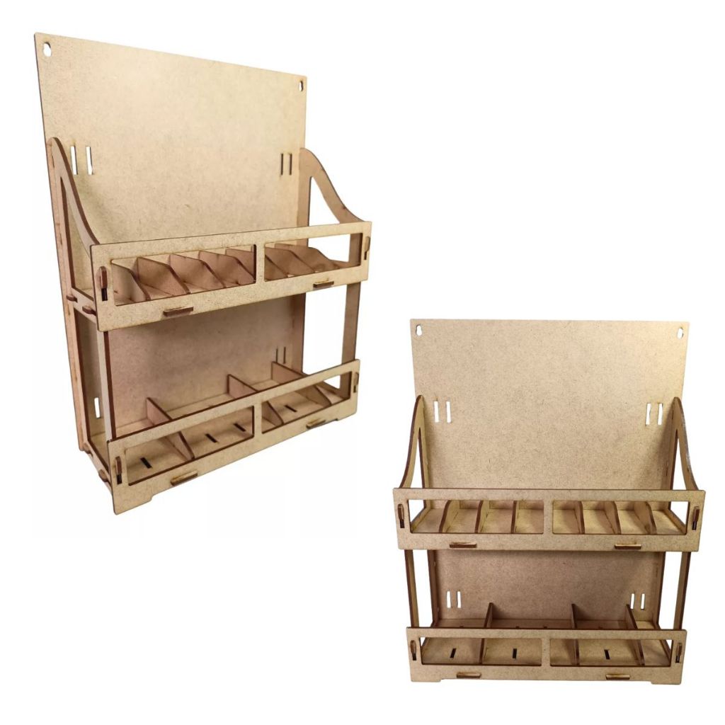 5 display expositor modular 26x33 cm suporte mdf para balcão loja comercio uber perfume batom doce