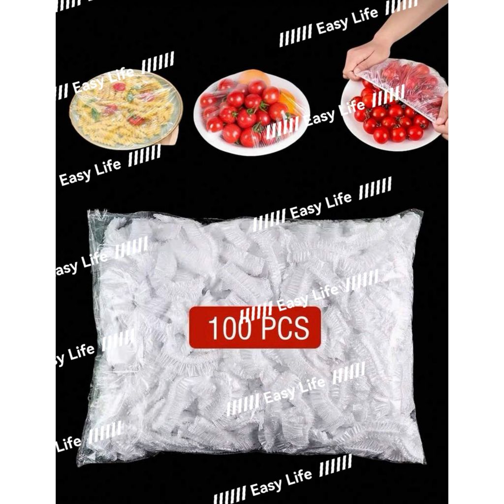 Imagem Tampas De Plástico Descartável Com 100 Peças Para Alimento