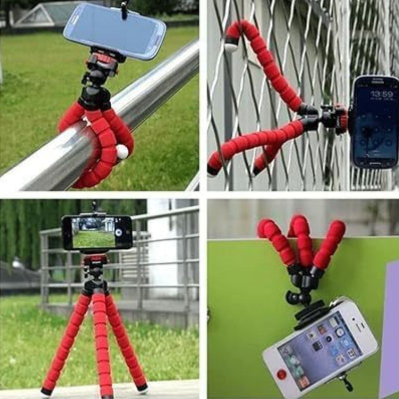 Mini Tripé para Celular Câmera Filmadora Mini Pedestal Flexível Universal Selfie Gravação Youtuber