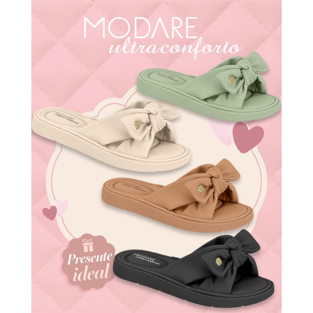 Chinelo Modare de Laço Tamanco Sandália Pantufa Feminina Ultra Conforto Ortopédico Anatômico
