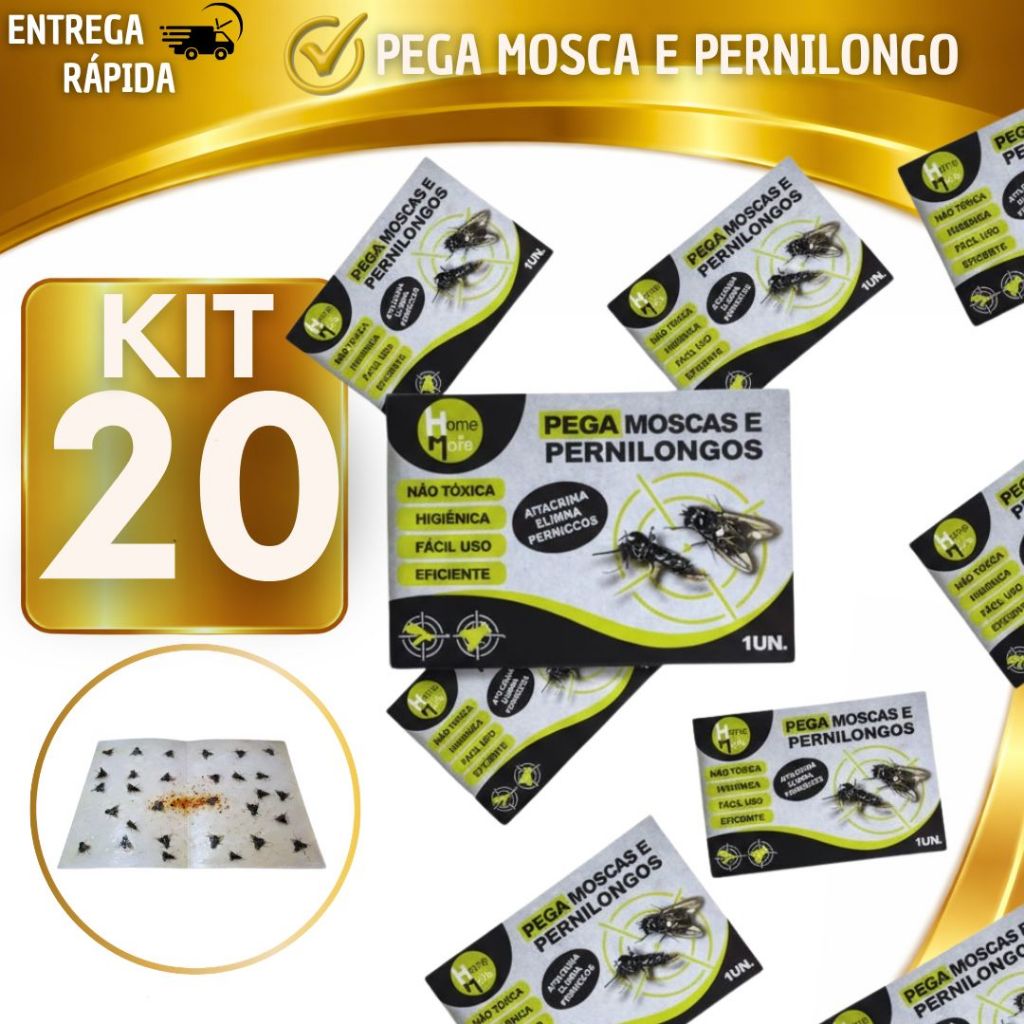 Cola Pega Mosca Adesiva Eficiente | Mata Mosquitos e Insetos | Fácil Uso Para casas restaurantes