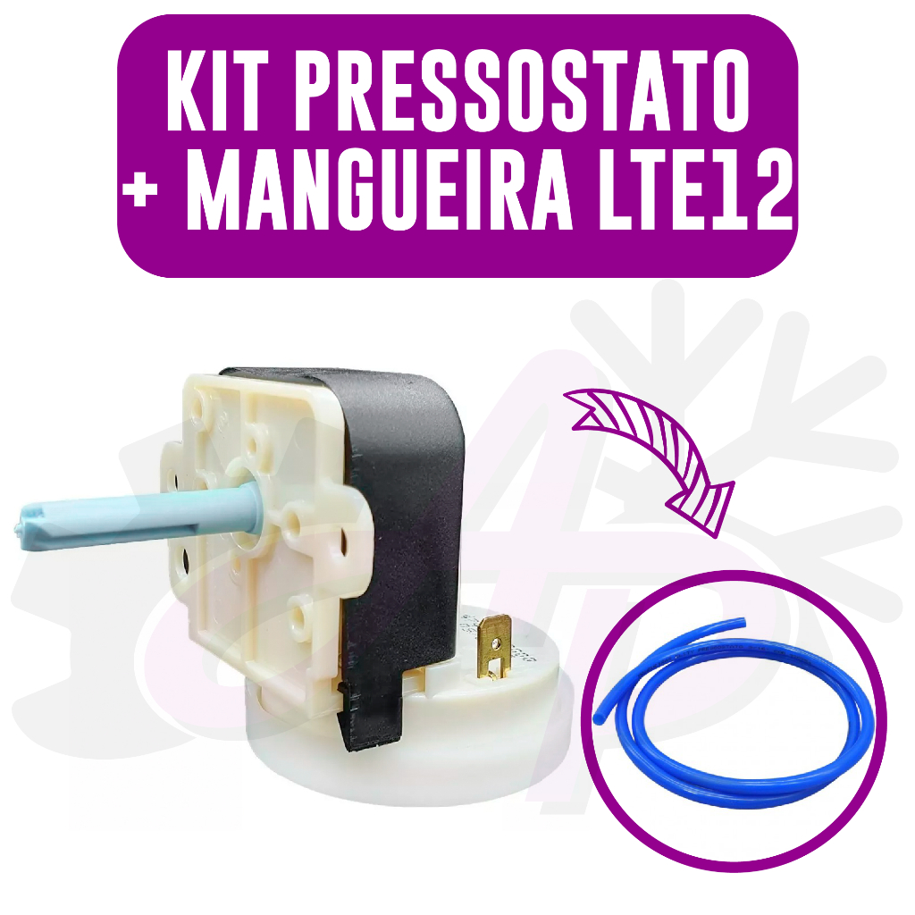 Controle Nível Água Para Lavadora Electrolux Lte12 - Pressostato 64786941
