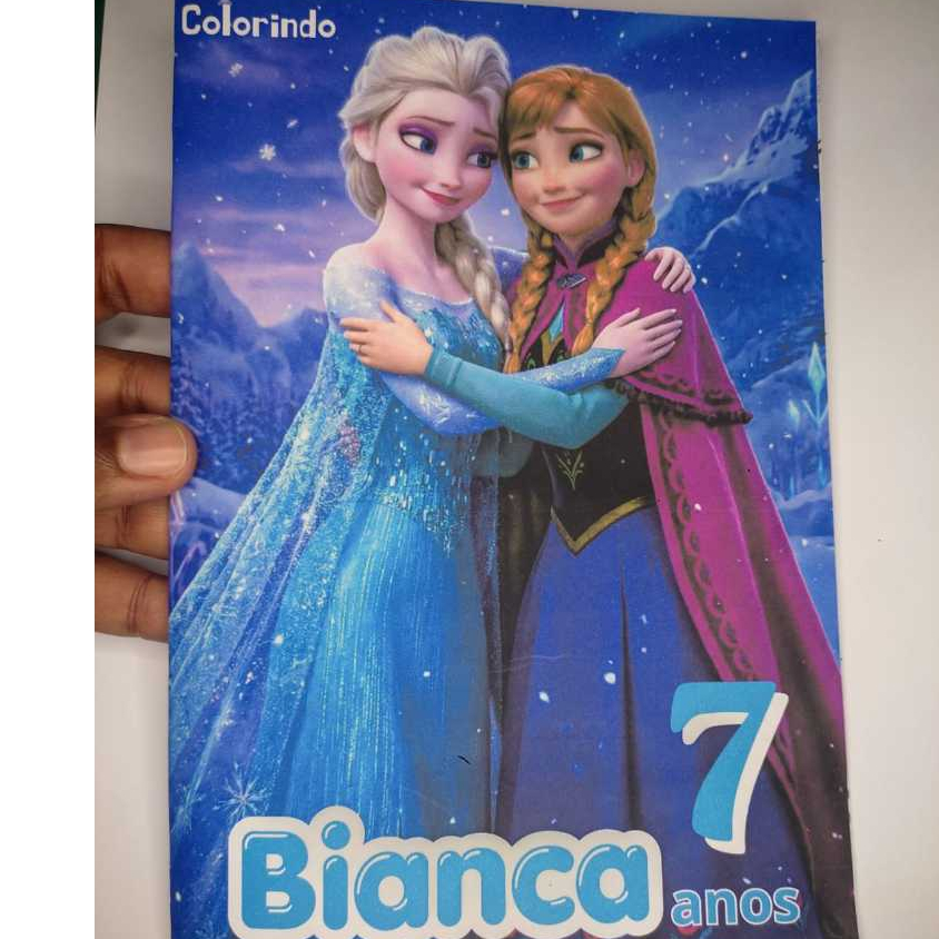 Livrinho de colorir frozem personalizado A5 lembrancinha infantil| aniversario produzimos todos temas