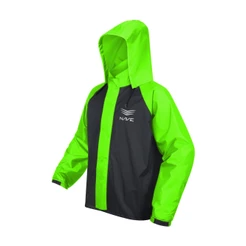 Jaqueta De Chuva Motoqueiro Impermeável Nave Bicolor Nylon Com Capuz