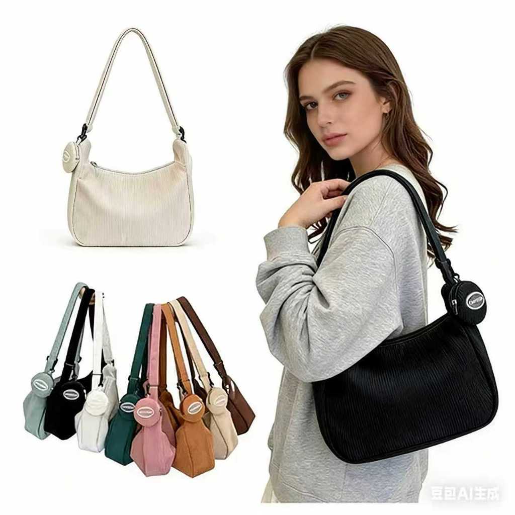 Bolsa de Grande Capacidade para Todos de Ombre Moda-Vendida com Pingente Novo 2026 em Oferta na Shopee