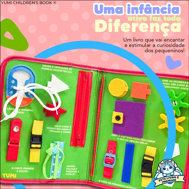 Livro Infantil Sensorial Montessori para Bebês e Crianças — foto 3