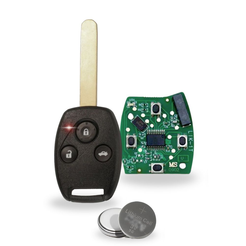 Chave Telecomando Honda Civic City Crv Fit C/chip 2007-2013