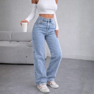 Calça Wide Leg Jeans Feminina MARMORIZADA Cintura Alta Sem Lycra em Oferta na Shopee