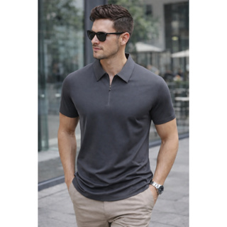 Camisa Polo Masculina Poliamida Premium Luxo Elegante em Oferta na Shopee