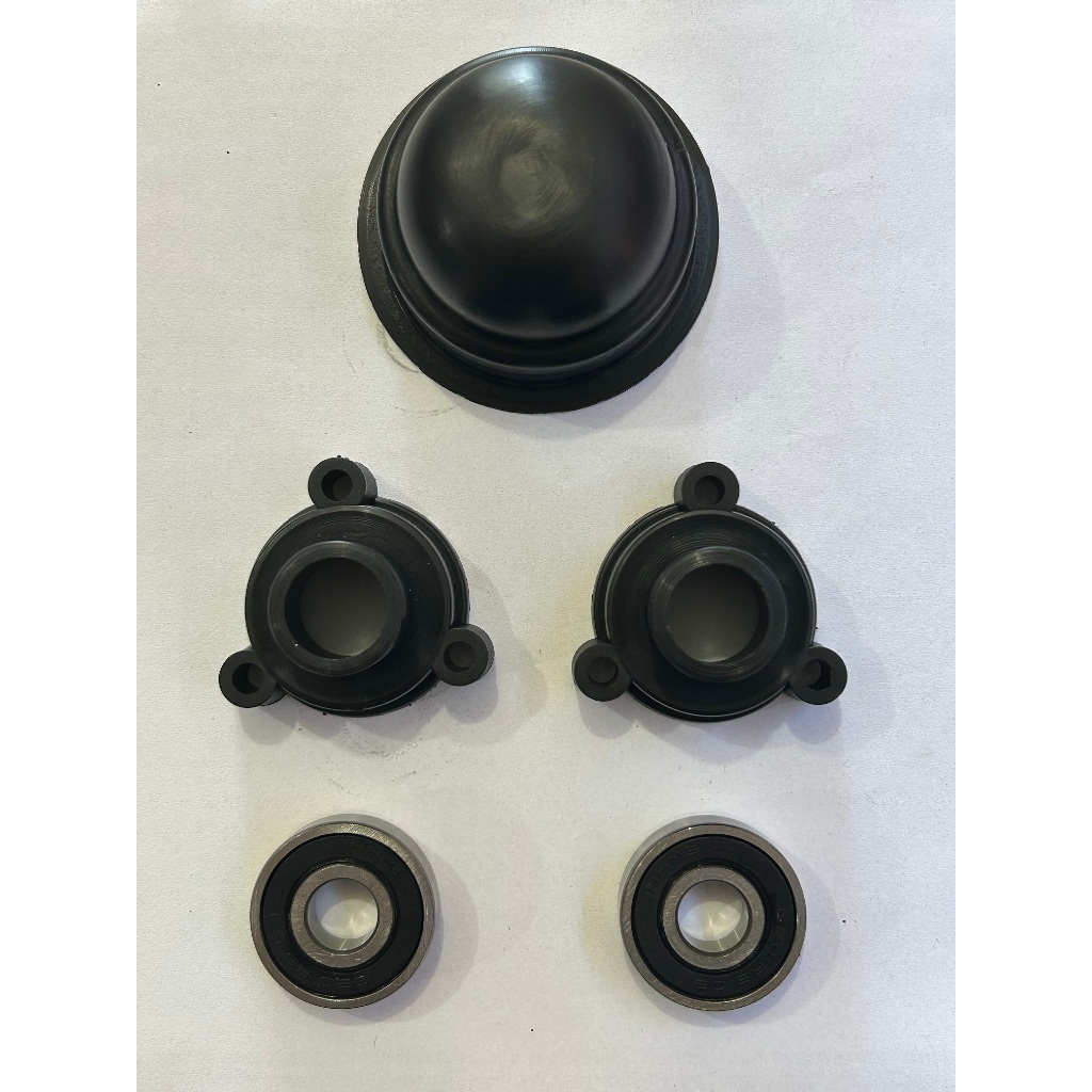 KIT REPARO EXAUSTOR EÓLICO, 2 MANCAIS, 2 ROLAMENTOS 6201 E 1 TAMPA