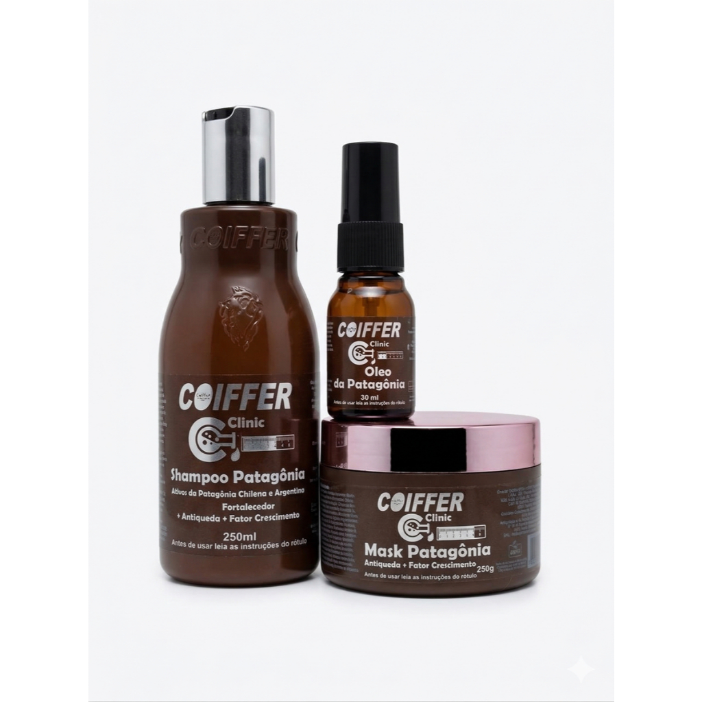 Kit Patagonia Coiffer Antiqueda Capilar Fortalecedor Crescimento