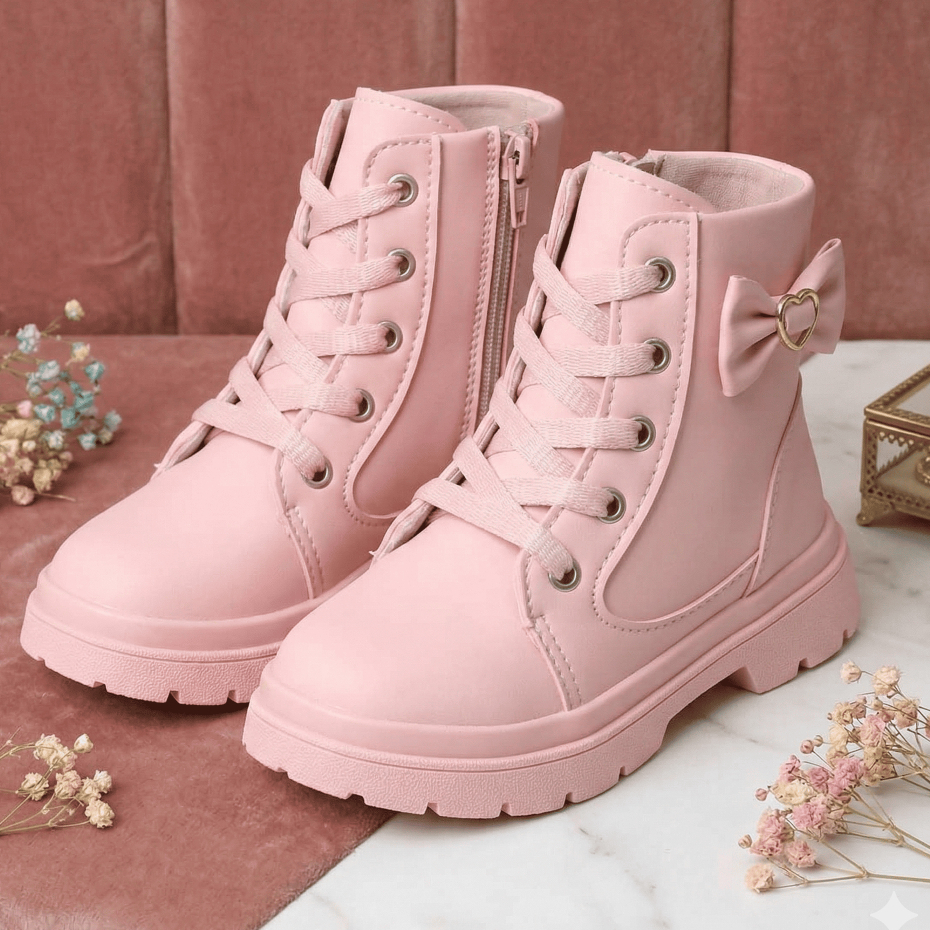 Bota Coturno Infantil Confortavel Fashion Menina Antiderrapante