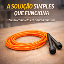 Corda De Pular Prottector Ajustável Laranja 3 metros Com Cabo Anatômico Corda de Treino Boxe