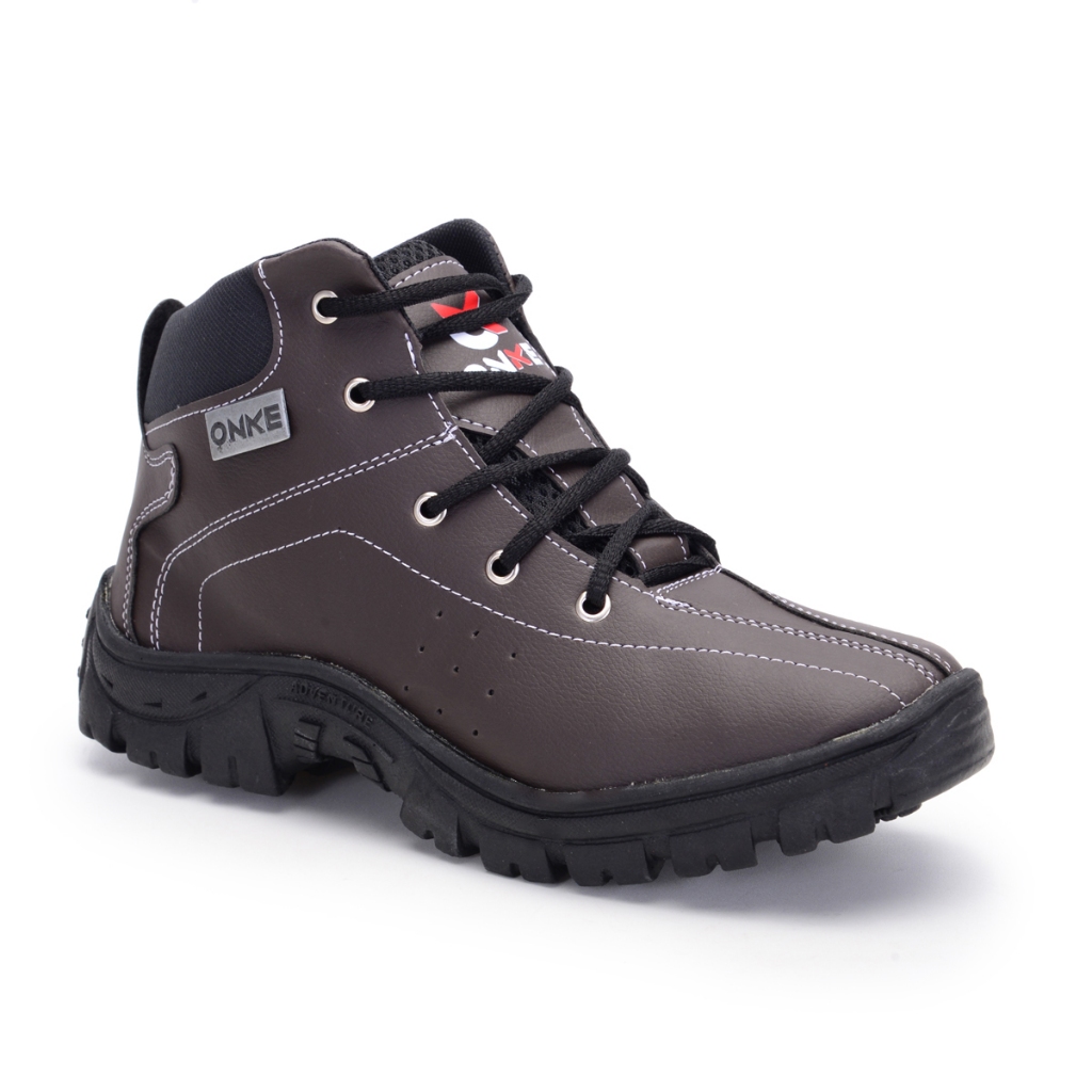 Bota de Couro Couro Sinteico Coturno Adventure