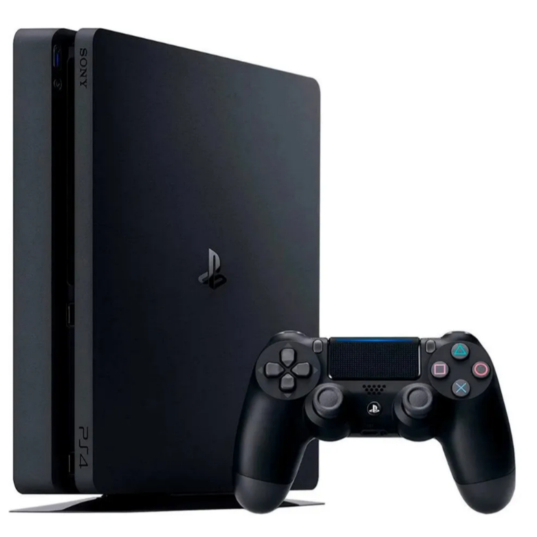 PlayStation 4 Slim - Completo + Jogos + 1 Controle Original - Console Semi Novo