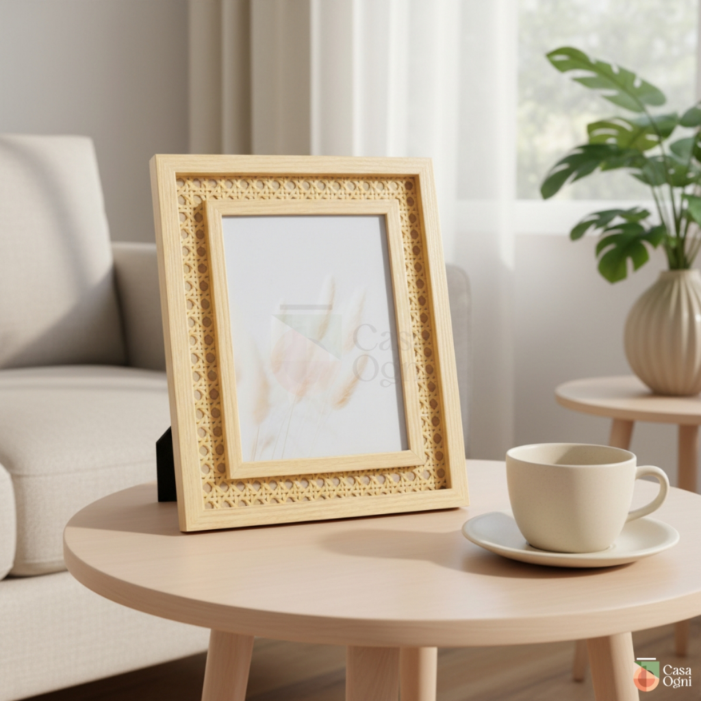 Porta Retrato Decorativo com Moldura Trelica de Mesa ou Parede 15x20 com Vidro