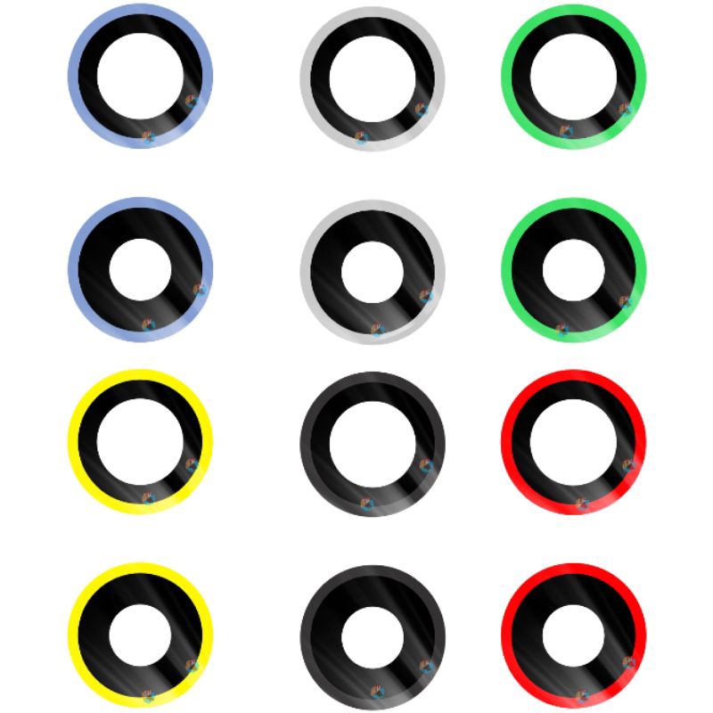 Kit 2 Par Aro + Lente iPhone 13 Com Aro Suporte para Lente da Câmera de Vidro Traseiro Lente iPhone 13 Vidrinho