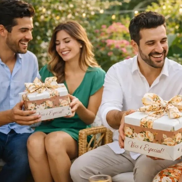 Fita Giullia Master Xingó 32mmx10m Fracionada Dupla Face Nude Decorada - Laços Presente Mais Vendido Premium Qualidade