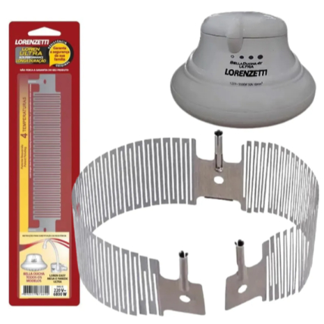 Resistência Bella Ducha Ultra 220v 6800w Lorenzetti multitemperaturas