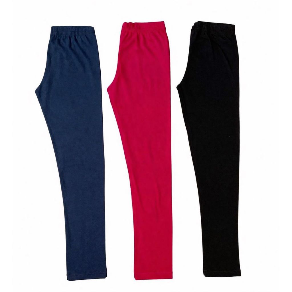 kit 3 leggings escolar infantil feminina roupa de menina meia estação; tamanhos 2 ao 14. Ref 1013 — imagem 2 de 2