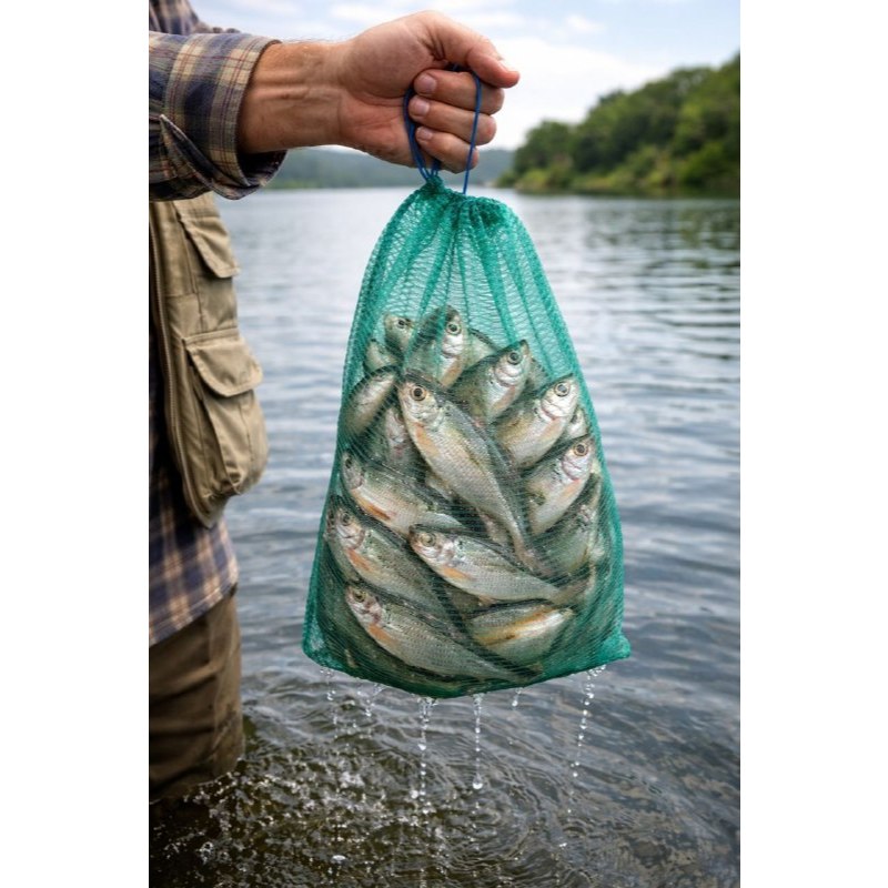 Saco de Peixes Pesca 1m x 45cm Sambura Covo Viveiro Nylon Verde Pesqueiro Pescaria Pacu Tamba Traira em Oferta na Shopee