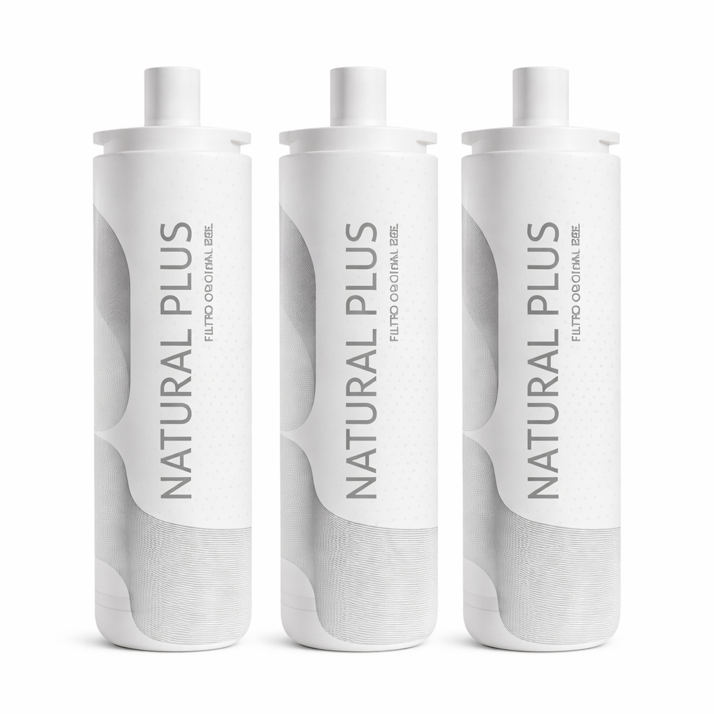 Refil IBBL Natural Plus C+5 Original Kit 3 Unidades Filtro Purificador Reduz Cloro Alta Durabilidade Compatível IBBL