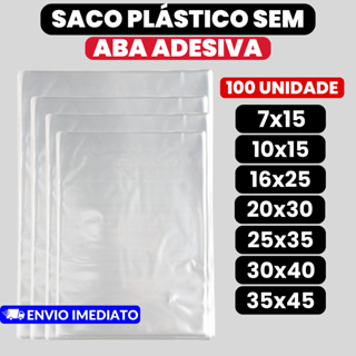 Saquinhos Plásticos Sem Aba 100un Diversos Tamanhos Pp Transparente Embalagem Uso Profissional Lojas em Oferta na Shopee
