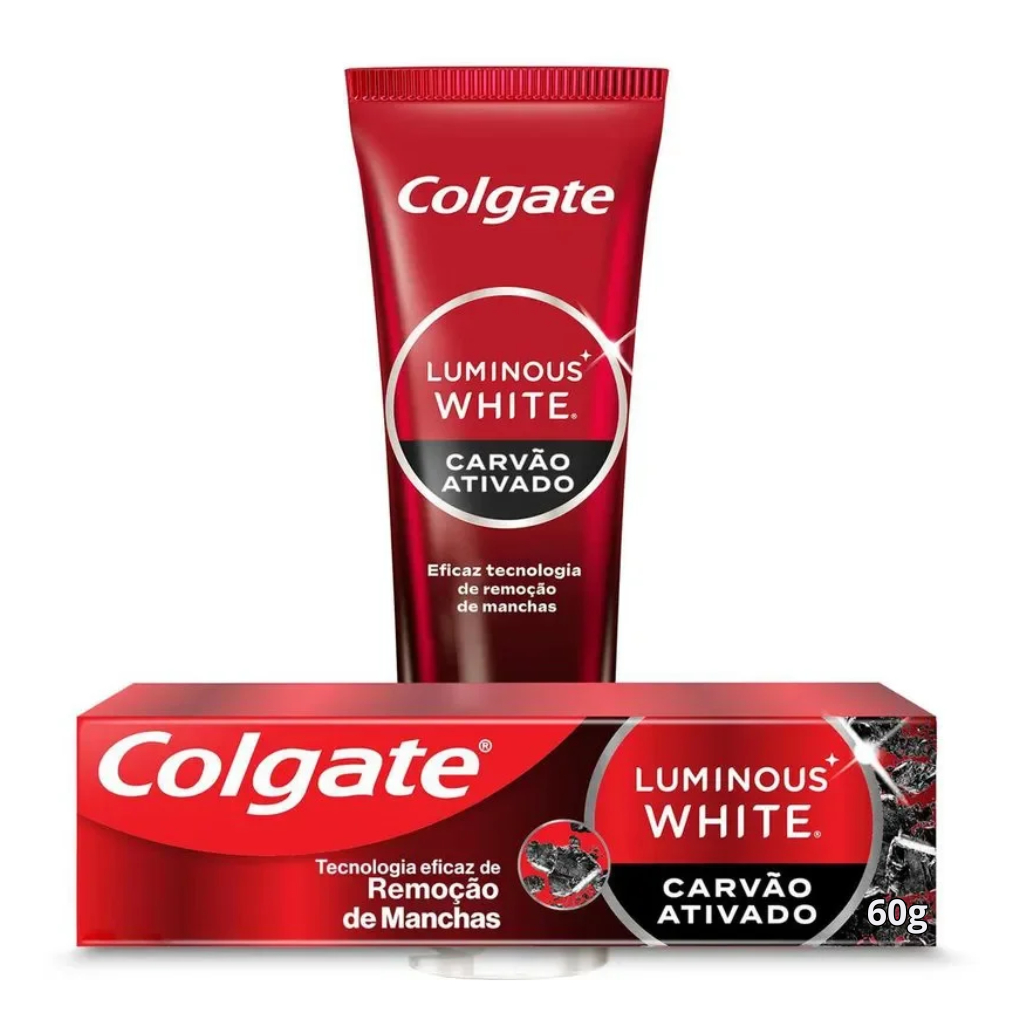 Creme Dental Colgate Luminous Carvão Ativado 60g