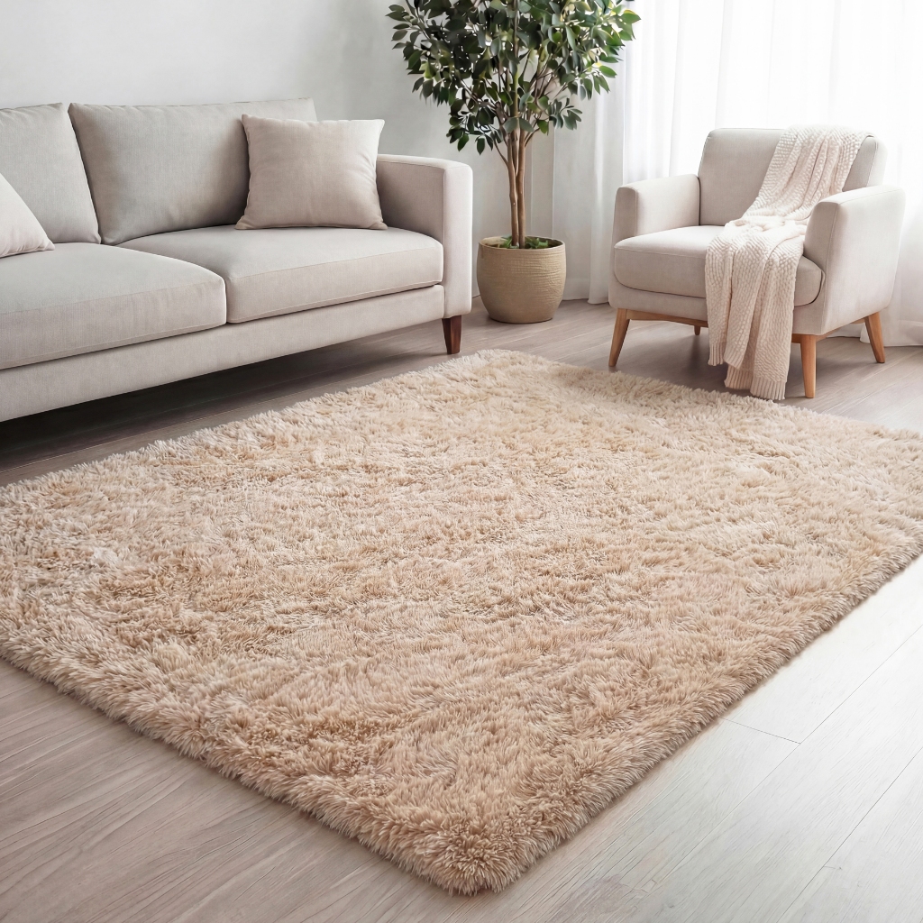 Tapete Sala 1.50x1.00 Quarto Peludo Felpudo Várias Cores em Oferta na Shopee