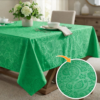 Toalha de Mesa Jacquard 4 e 6 Lugares Cores Decoração Cozinha Forro em Oferta na Shopee