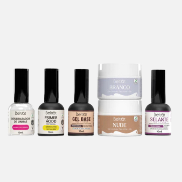 Kit Molde F1 Baby Boomer Beltrat 6 em 1 Alongamento Unhas Gel