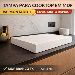 Tampa Para Cooktop MDF Reforçado Premium 2, 4 e 5 bocas – Proteção Fogão Resistente Envio Montado em Oferta na Shopee
