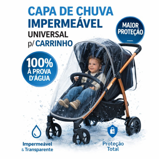 Capa Para Carrinho De Bebê Impermeavel Anti Poeira Capa De Chuva Compativel Qualquer Carrinho Full em Oferta na Shopee