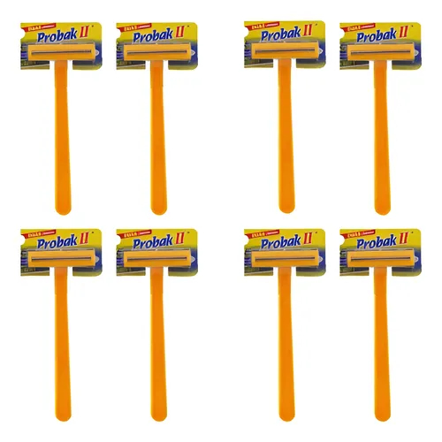 KIT COM 8 UNIDADES (4 pares com 2 un cada) Aparelho de Barbear Gillette PROBAK 2 cabeça fixa