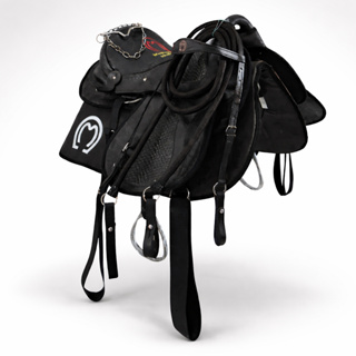 Sela Australiana 16" Couro Legítimo Completa Kit Montaria Mangalarga em Oferta na Shopee