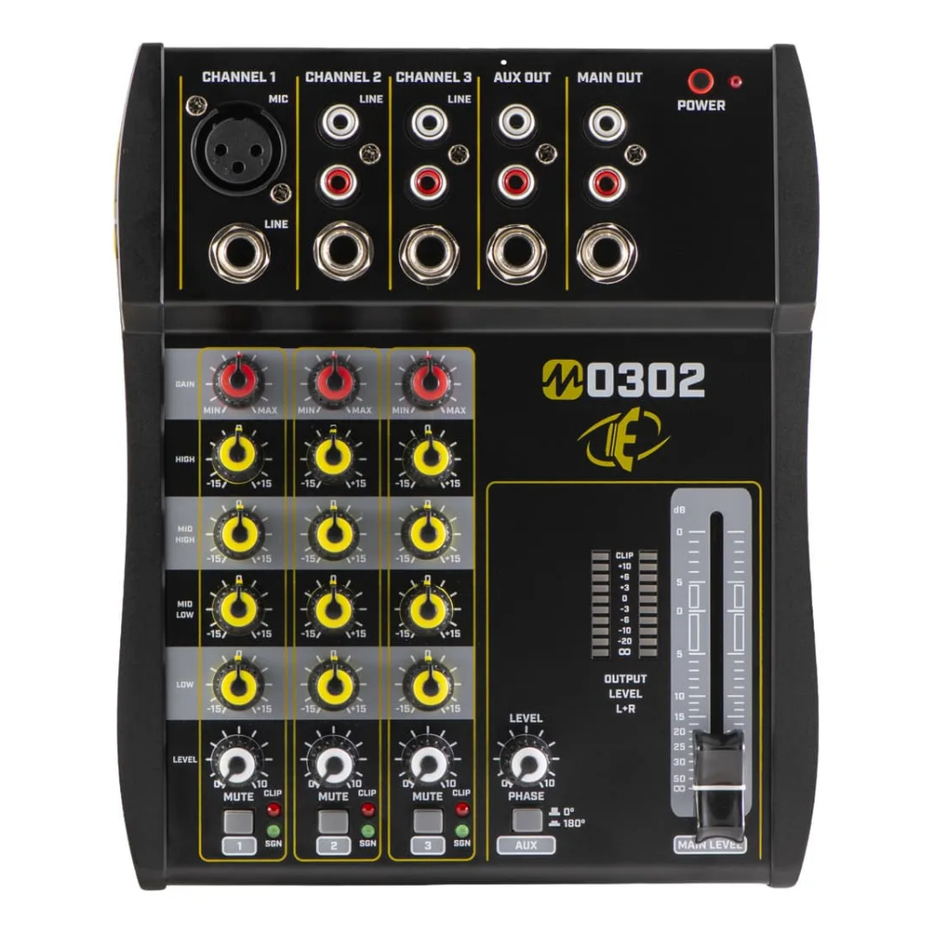 Mixer Eros M0302 Equalizador-mesa De Som Profissional Pra Dj