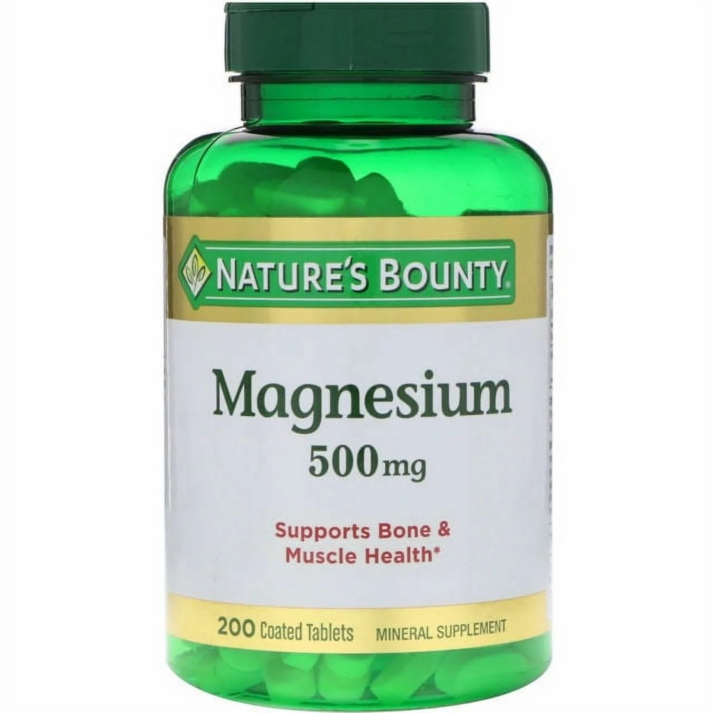 Magnésio 500 Mg Nature's Bounty 200 Tablets