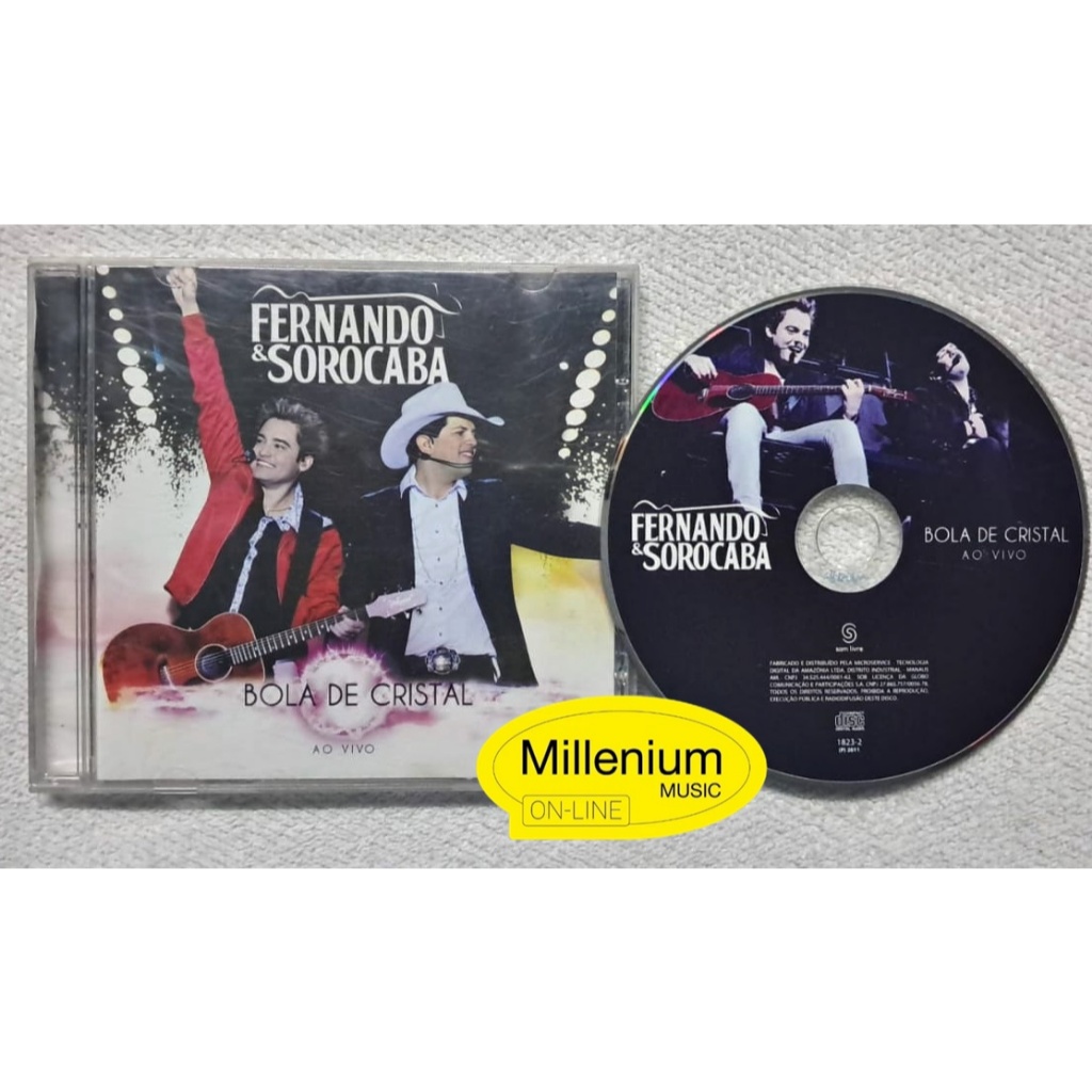 CD Fernando & Sorocaba Bola de Cristal  Ao Vivo 2011 Original Gravadora Colecionador Ótimo Estado