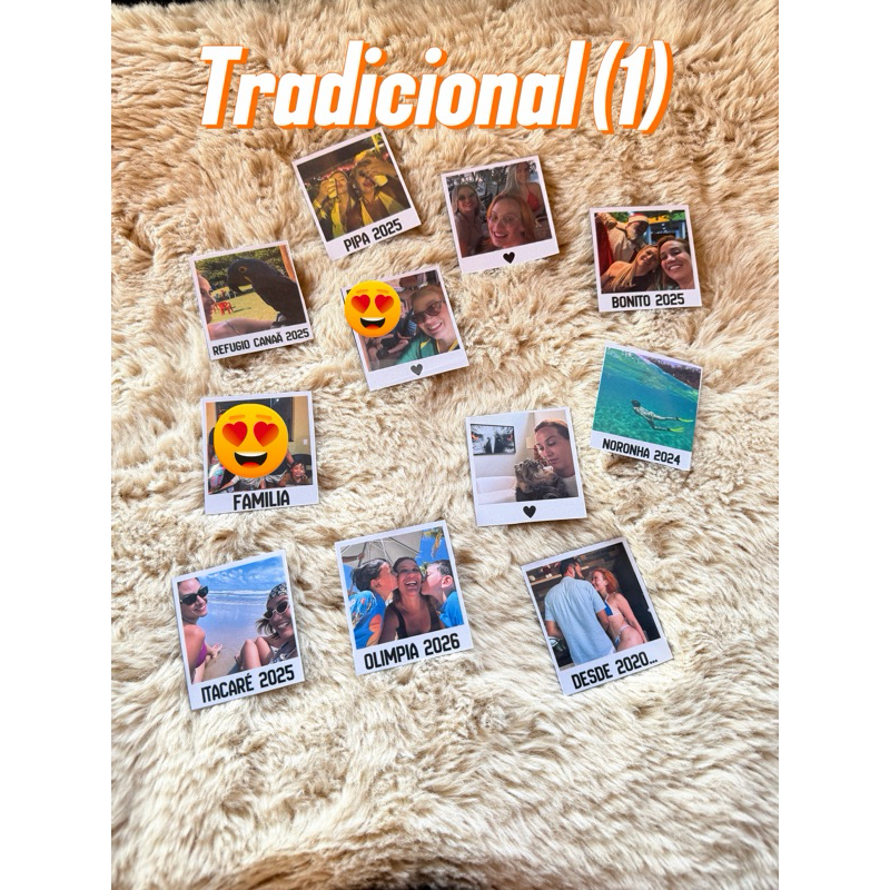 12 Fotos modelo Polaroide 6x6 imantadas, impressas em alta qualidade em papel fotográfico, Personalizado! em Oferta na Shopee